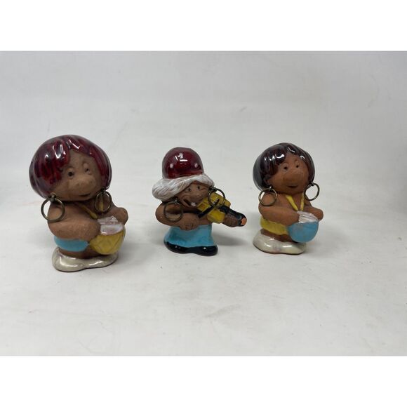 Vtg TORE BORG Troll Musician Family Oddity MCM Swedish MCM Pottery Scandinavian - Picture 7 of 11